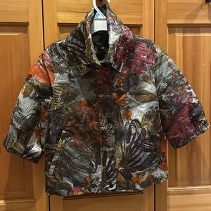 Samuel Dong metallic jacket with standup collar, NWT